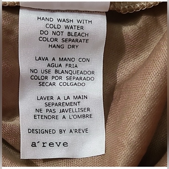 NWT Med A'Reve Striped Net Crocheted Maxi Sundress w/ Crocheted Neckline & Belt - Picture 15 of 16